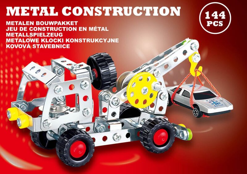 metal construction toys metal educational toys meccano sets erector sets metal building model STEM kit DIY toy customized tailer truck by Action company and EDCO