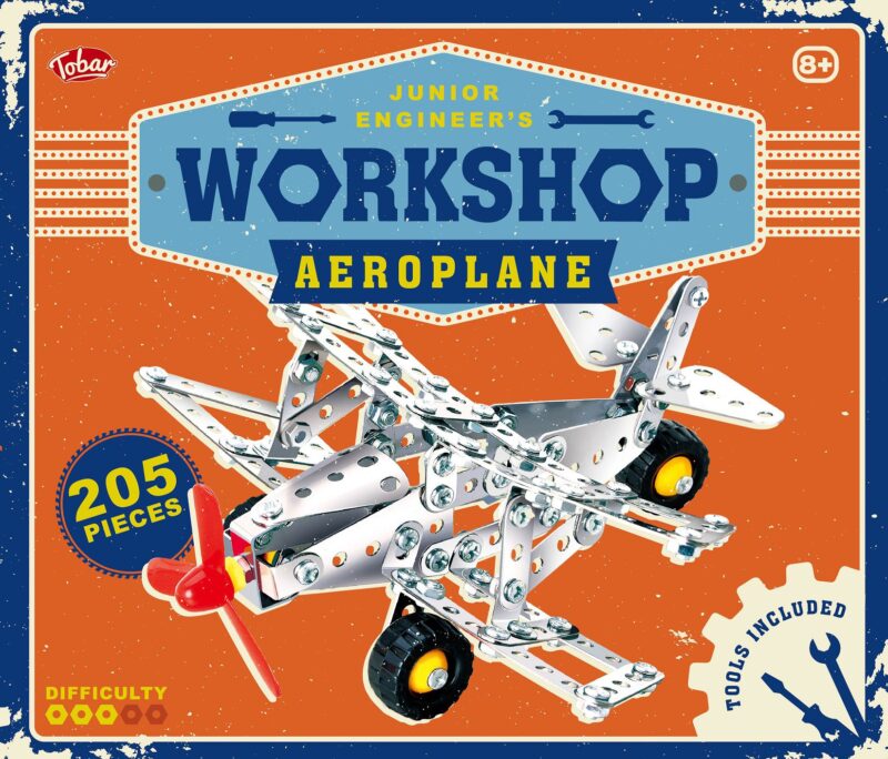 metal construction toys metal educational toys meccano sets erector sets metal building model STEM kit DIY toy customized aeroplane by one for fun tobar